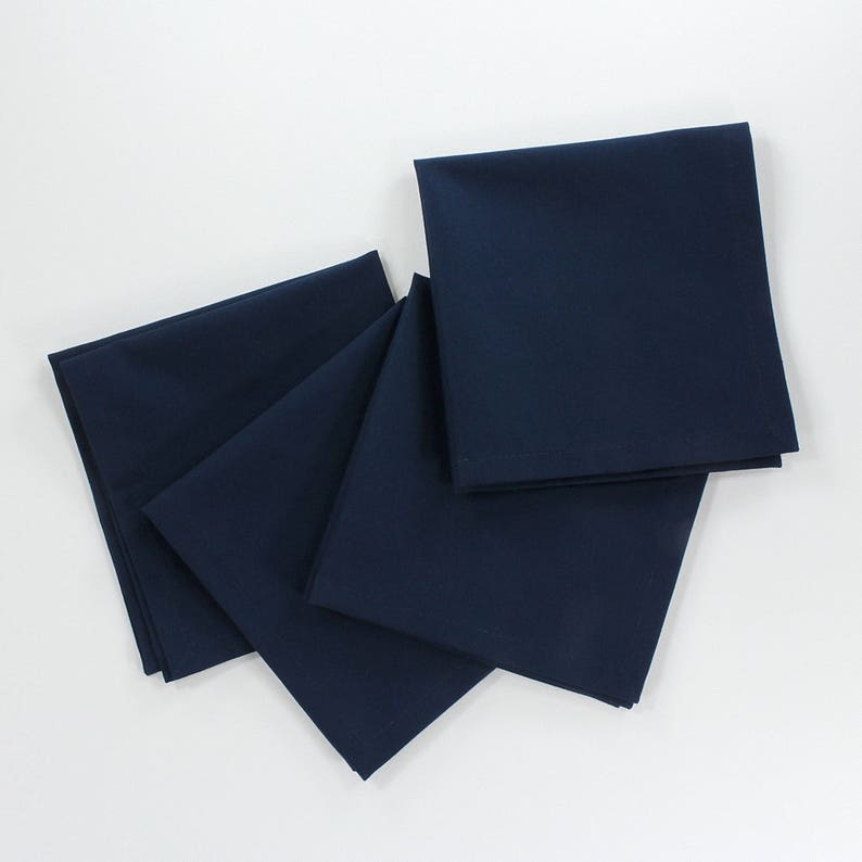 Navy fabric napkins navy tablescape blue cloth napkins Etsy