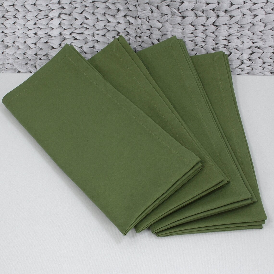 Olive dinner napkins Thanksgiving green cloth napkins Etsy