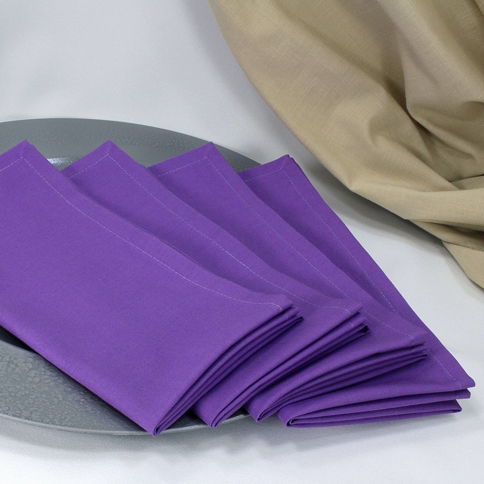 Medium purple napkin spring home decor violet fabric napkin Etsy