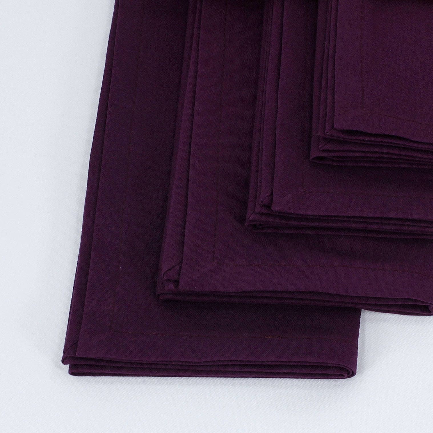 Eggplant Cotton Dinner Napkins 18x18 Inches Set of 4 Etsy UK