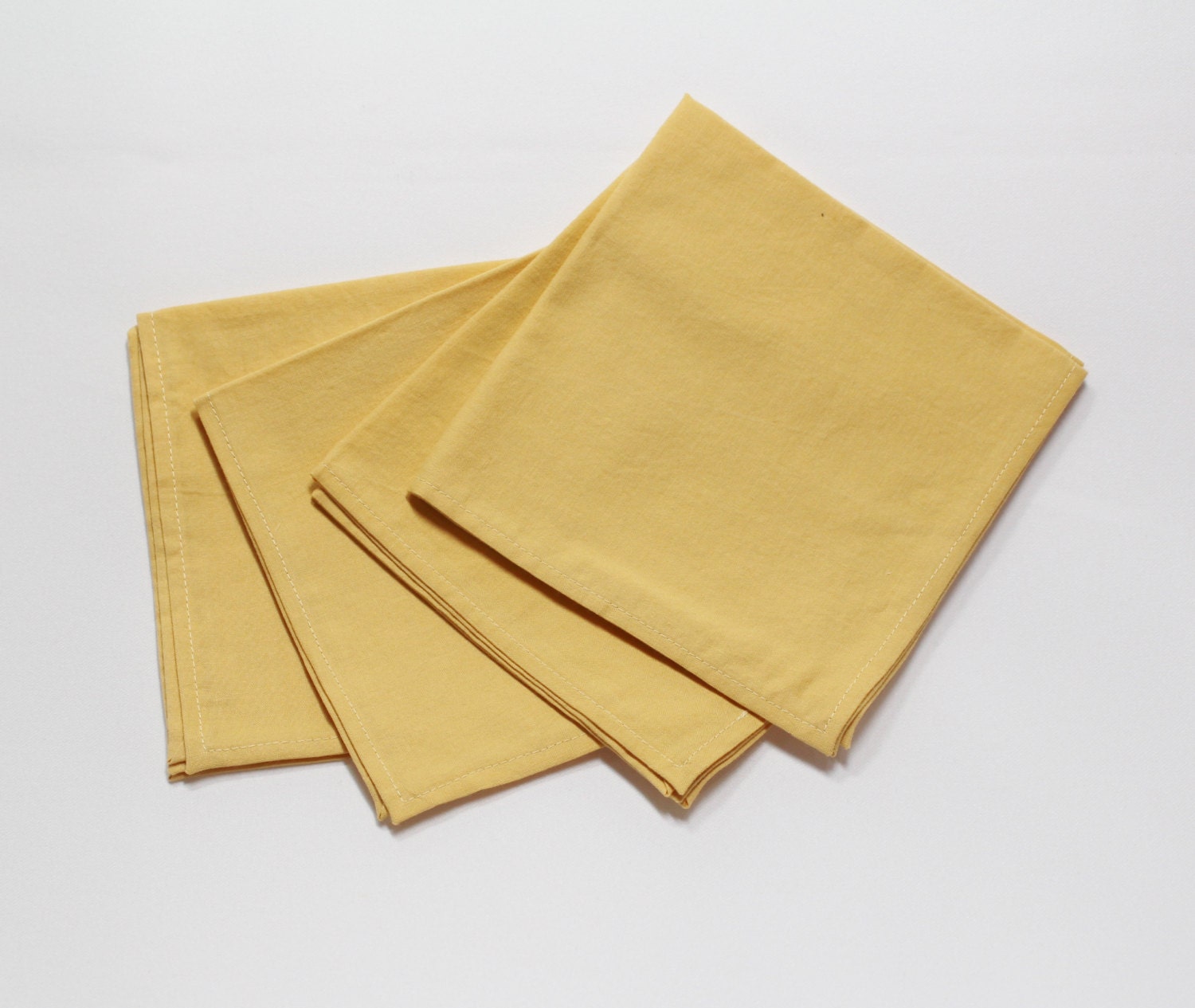 Gold fabric napkins gold cotton napkins Thanksgiving Etsy