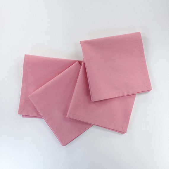 Dusty Pink Cloth Lunch Napkins 12x12 Inches Sold in a Set of Etsy