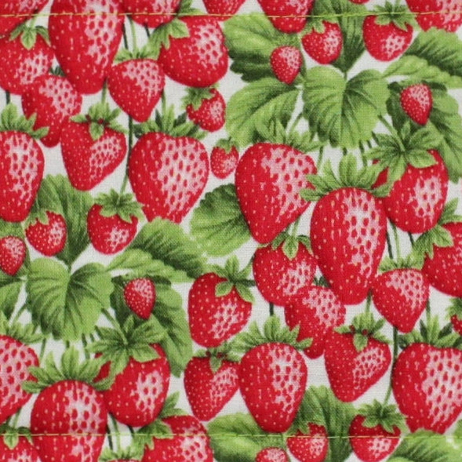 Quilted strawberry mug rug strawberry kitchen decor farm and Etsy