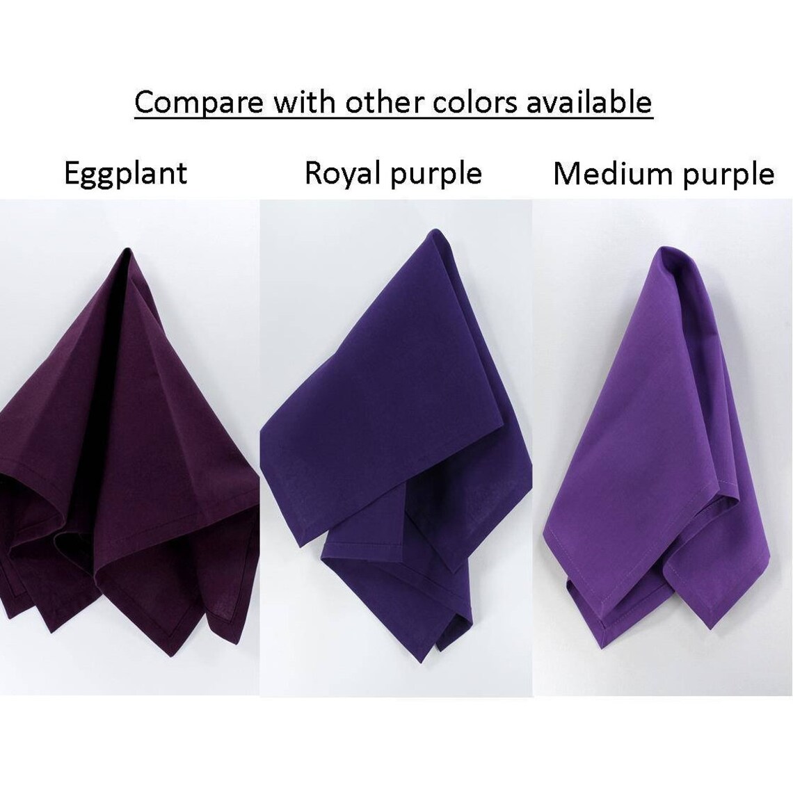 Cloth dinner napkins eggplant napkins Thanksgiving Easter Etsy