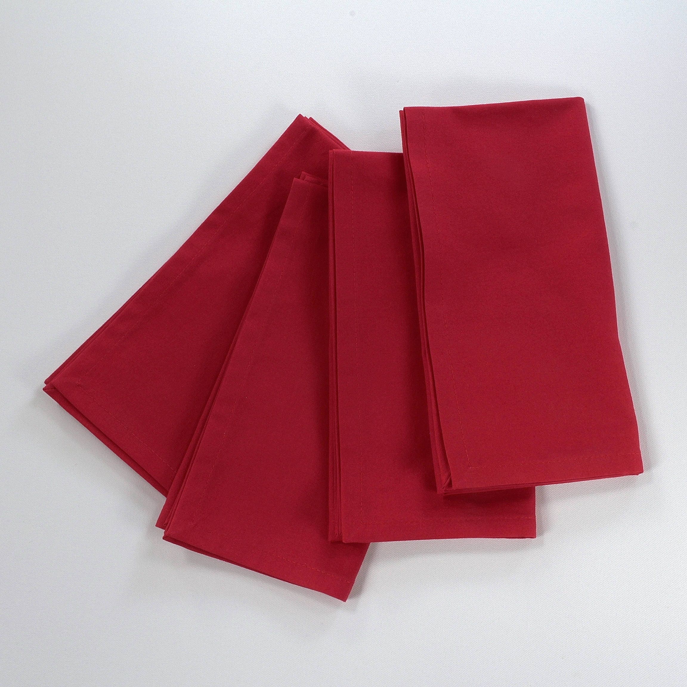 Red Cotton Napkins Cloth Table Napkin Linens 50