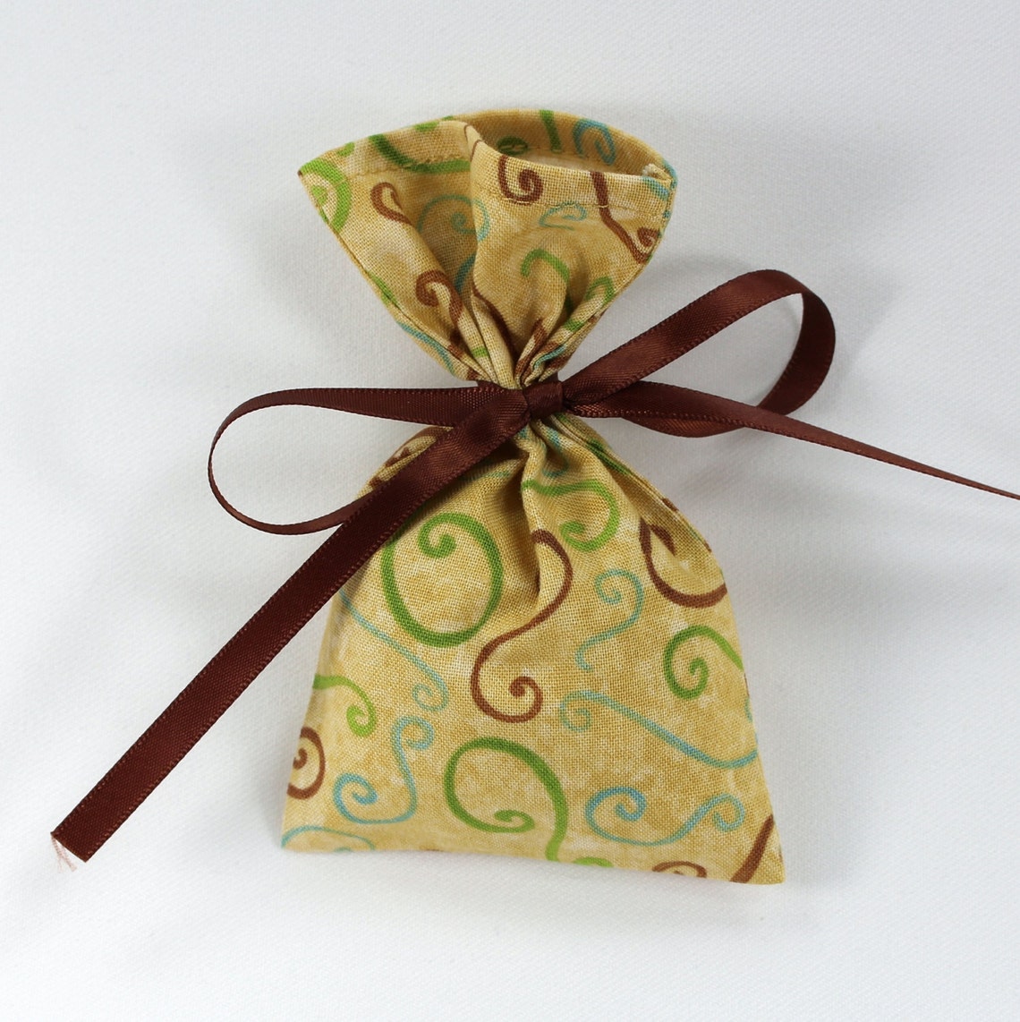 Autumn gold sachet potpourri sachet gold party favor bag Etsy