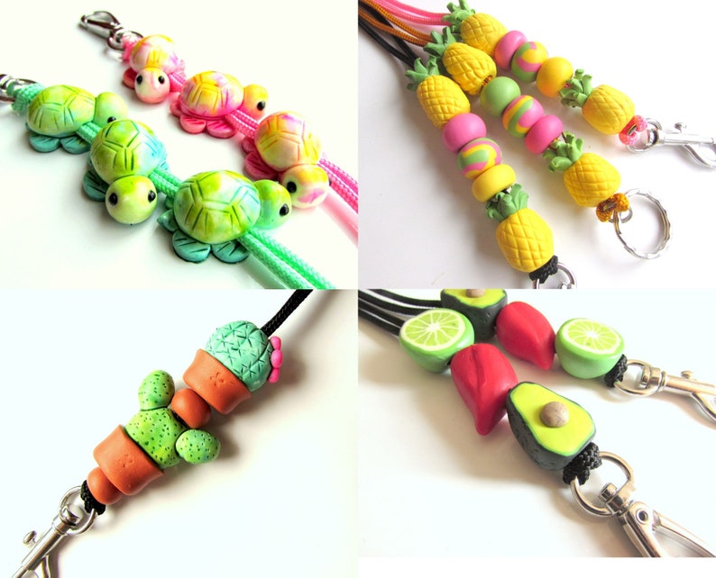 Rainbow Lanyard Liquorice Allsorts Nurse Lanyard Office Key Handmade Comfortable Australian Made Teacher image 7