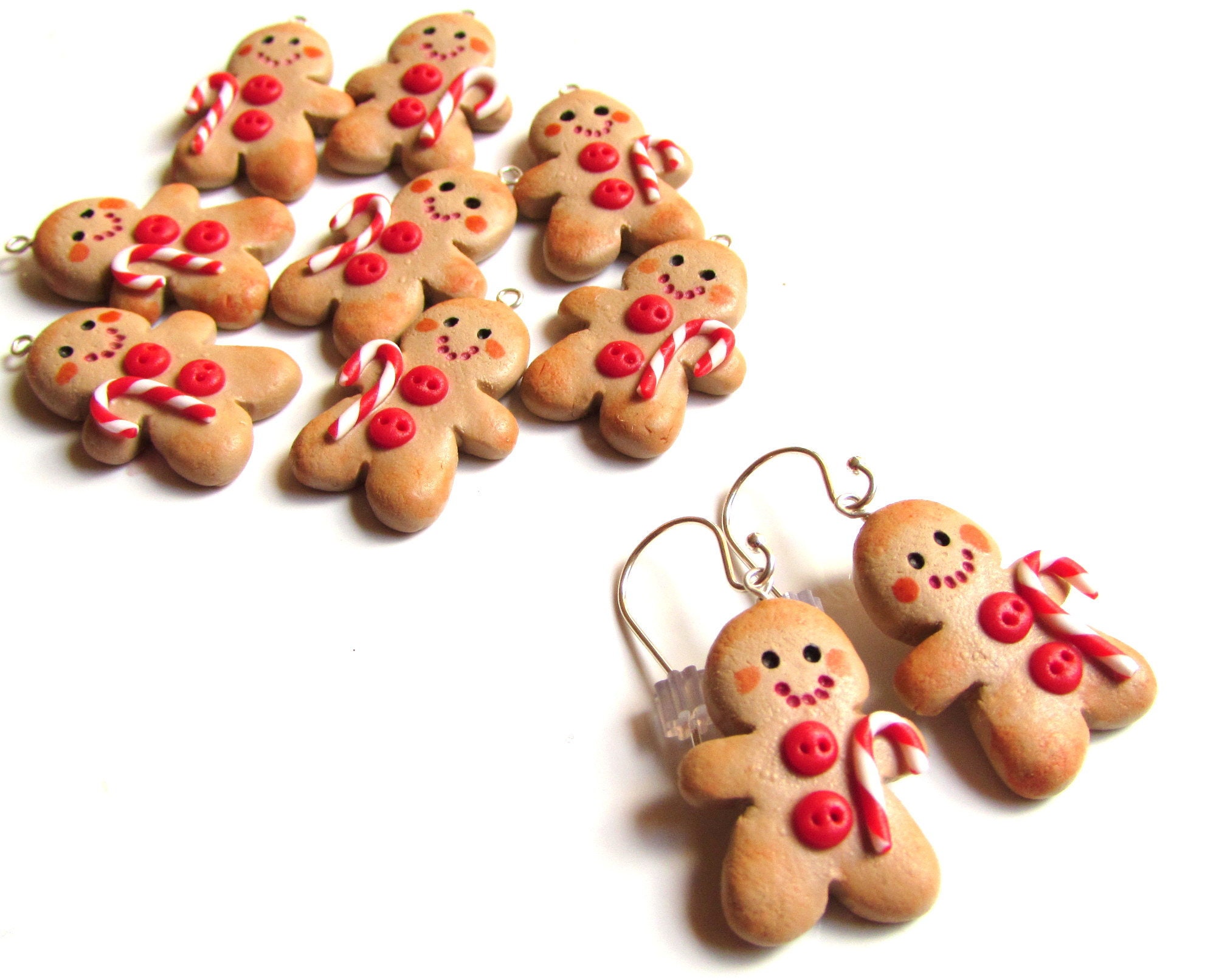 Gingerbread men earrings deals