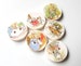 Peter Rabbit 15mm buttons - 0.6'-  Beatrix Potter - Storybook Buttons - Tiny Kids Buttons - Rabbits - Special - Bunnies - Bunny - Handmade 
