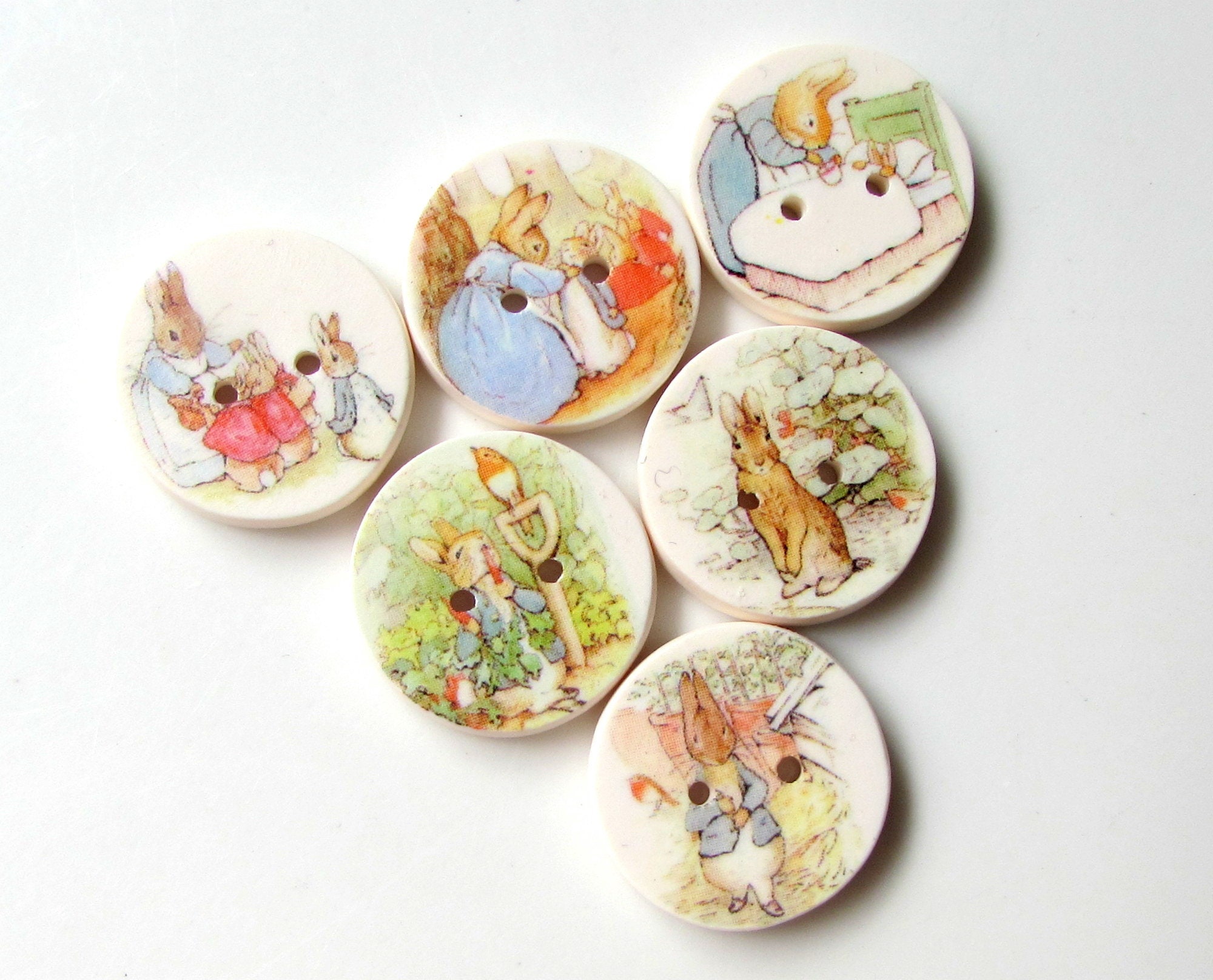 Peter Rabbit 19mm Buttons 3/4 Beatrix Potter | Etsy