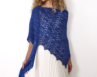 Knitting PATTERN - Alejandra Shawl / Beautiful Lace Shawl in 4 Ply Yarn