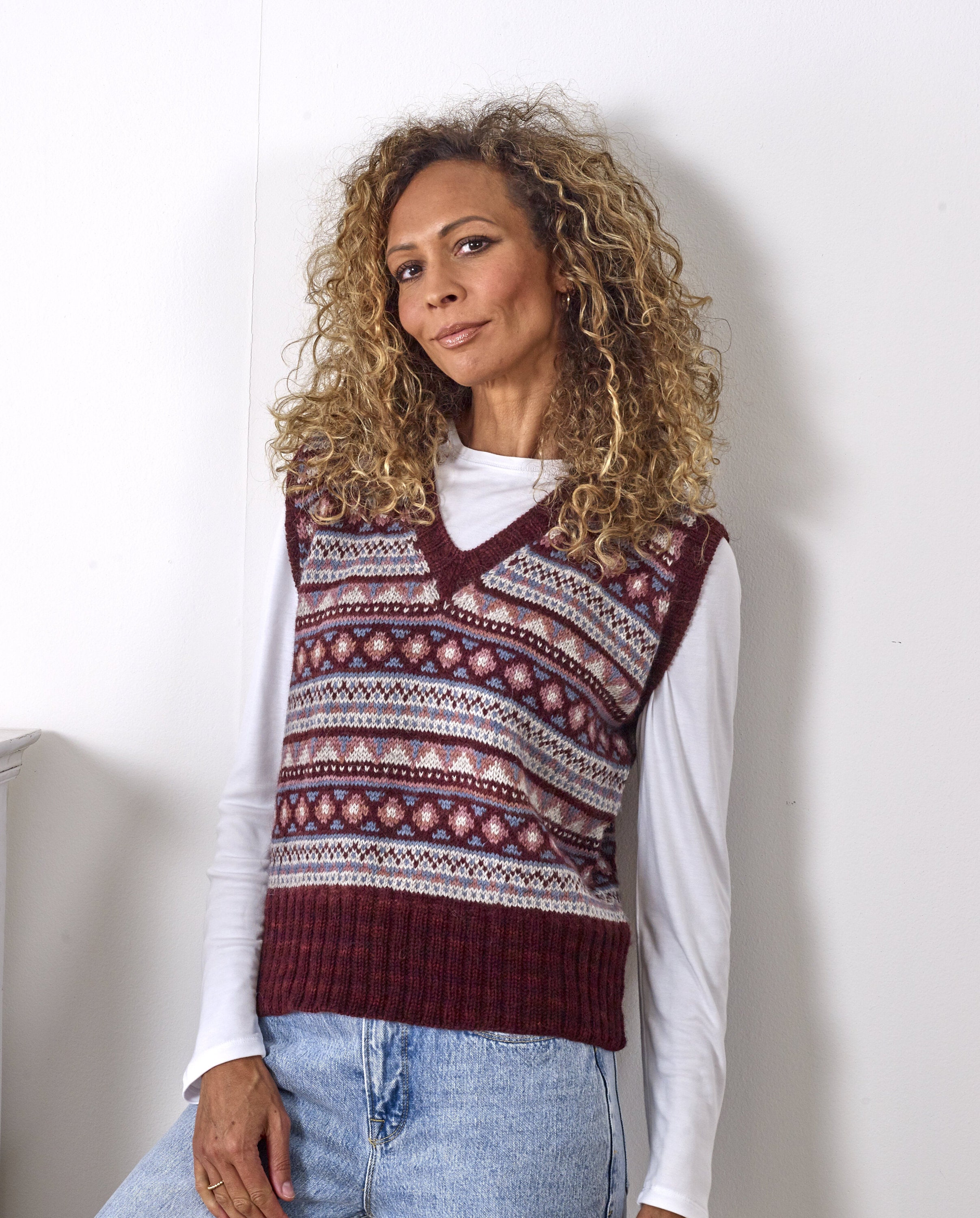 Knitting PATTERN - Fair Isle Vest / Fair Isle Tank / Modern Fair