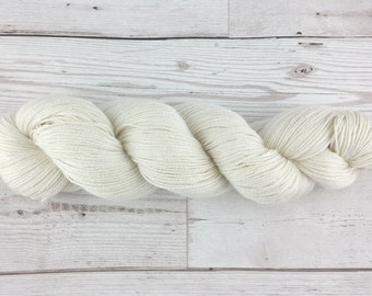 Undyed Yarn Baby Alpaca Silk 4 Ply Sock Knitting Yarn - 1kg (10 x 100g hanks)