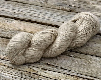 Undyed Yarn Organic Wool Linen 4 Ply - 1kg (10 x 100g hanks)