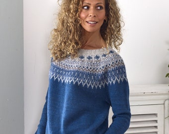 Knitting PATTERN - Yoke Sweater / Icelandic Sweater / Modern Icelandic Jumper