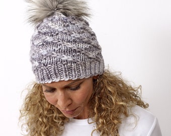 Knitting PATTERN - Back Roads Beanie, Digital ONLY, knit, PDF download, inspired by the Irish countryside