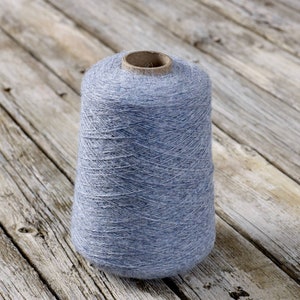 Silk Bourette/cotton Yarn on Cone, Hand Knitting, Crocheting, Machine  Knitting, 100 G 