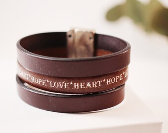 Leather bracelet