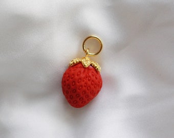 Small strawberry charm