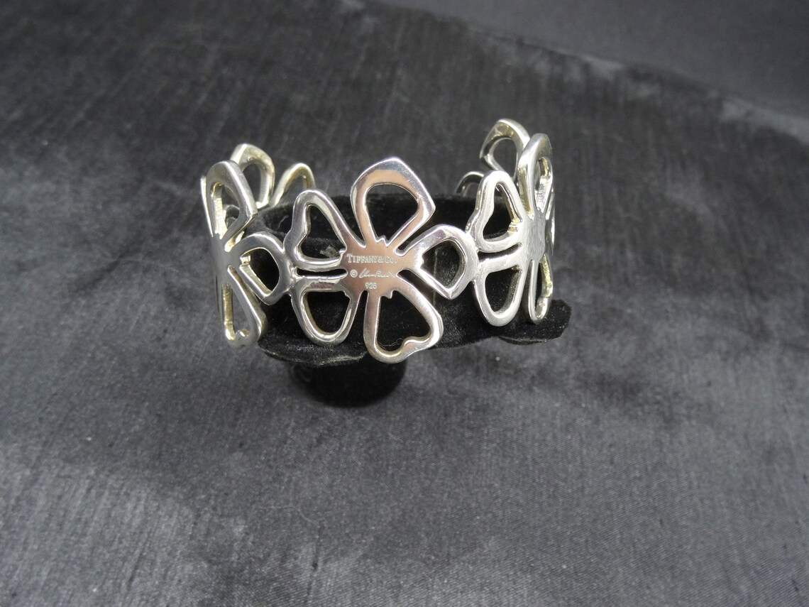 Tiffany & Co Elsa Peretti Sterling Silver Hibiscus Flower Cuff | Etsy