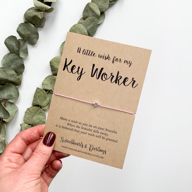 A Little Wish for My Key Worker Wish Bracelet Nursery Etsy UK