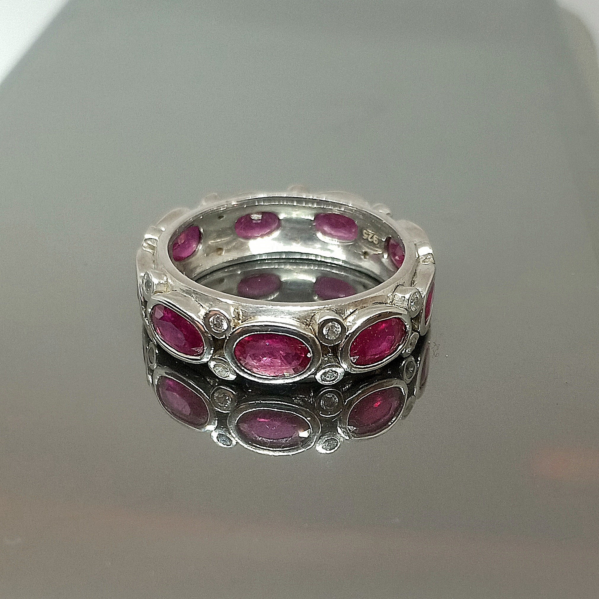 Genuine Ruby Ring for Men Ruby Ring Sterling Silver Ruby | Etsy