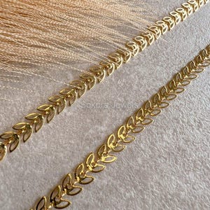 Vine Leaf Gold Anklets