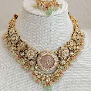 Sheekha Faux Kundan Choker Set - SOKORA JEWELSSheekha Faux Kundan Choker Set