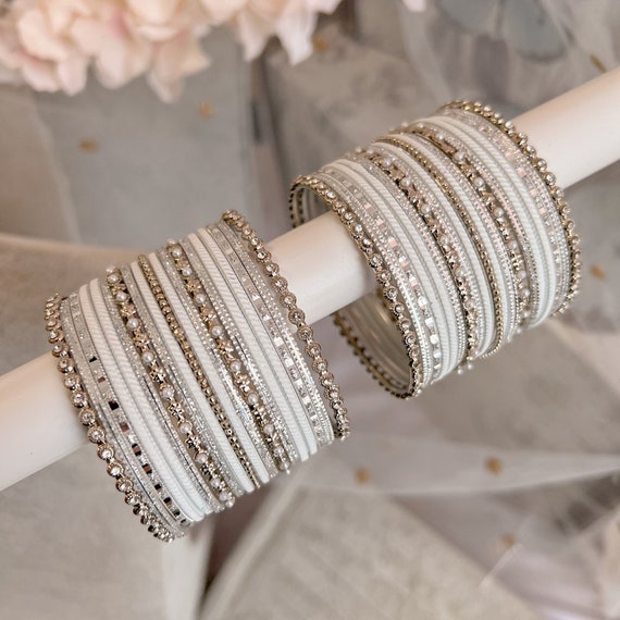 White bangle sale