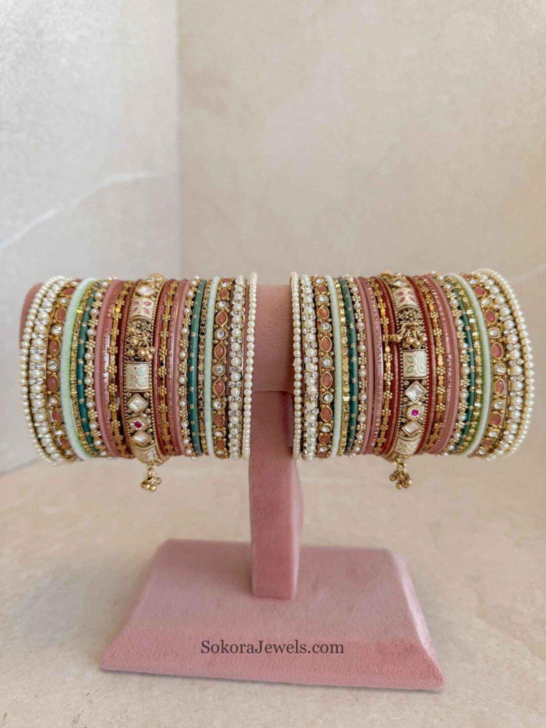 Nanditha Multishade Bangle Stack - Etsy