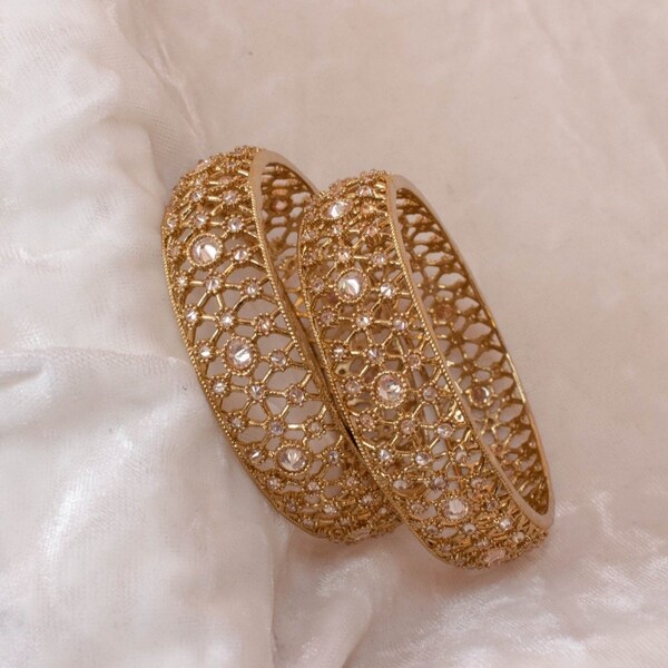 Adiya Antique Gold Bangles