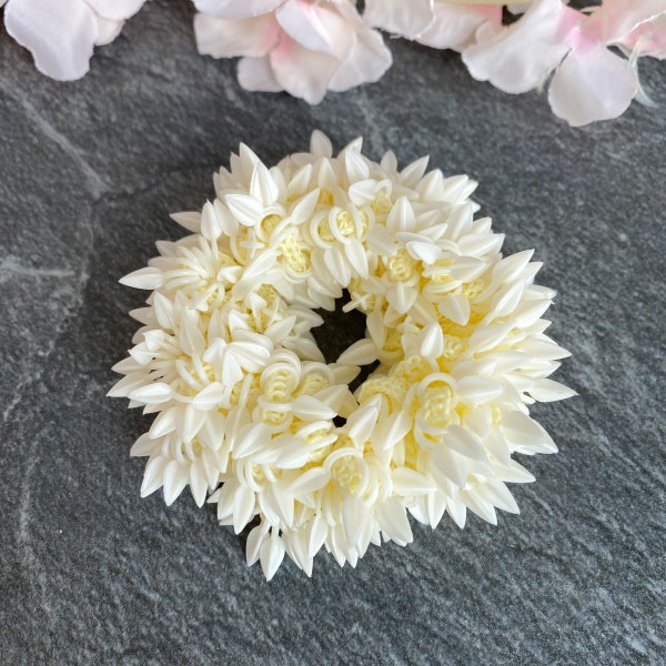 Jasmin Flowers Hair Scrunchie