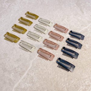 Clips para Dupatta: Pasadores para pañuelos de cabello, paquete de 4 accesorios para el cabello dorados, blancos, marrones y negros para novias indias y pakistaníes, accesorios seguros para el cabello Odni