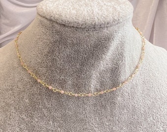 Gold plated Peach Necklace