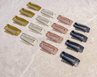 Dupatta Clips: Hair Scarf Pins, 4-Pack Hair Accessory Gold White Brown Black Bride Indian Pakistani Desi Secure Odni Hair Accessory Hack