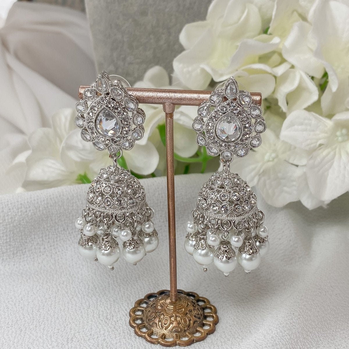 Original silver hotsell jhumkas