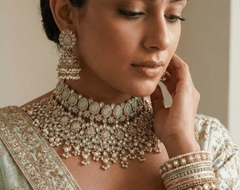 Set di gioielli da sposa Aafiya - Pastello