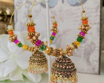 Mendhi Night Large Hoops