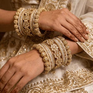 Petit ensemble de bracelets Jodhaa de luxe