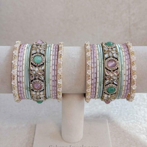 Rosa Mintgrönt Armbandsset