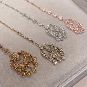 Set of 4 Crystal Tikkas