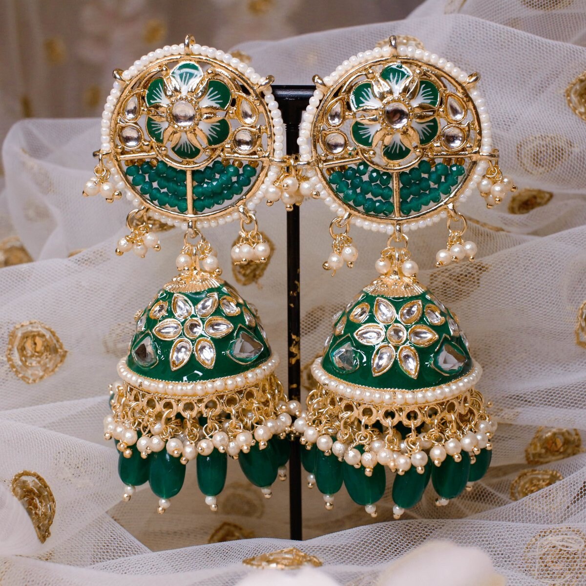 Painted jhumkas cheap