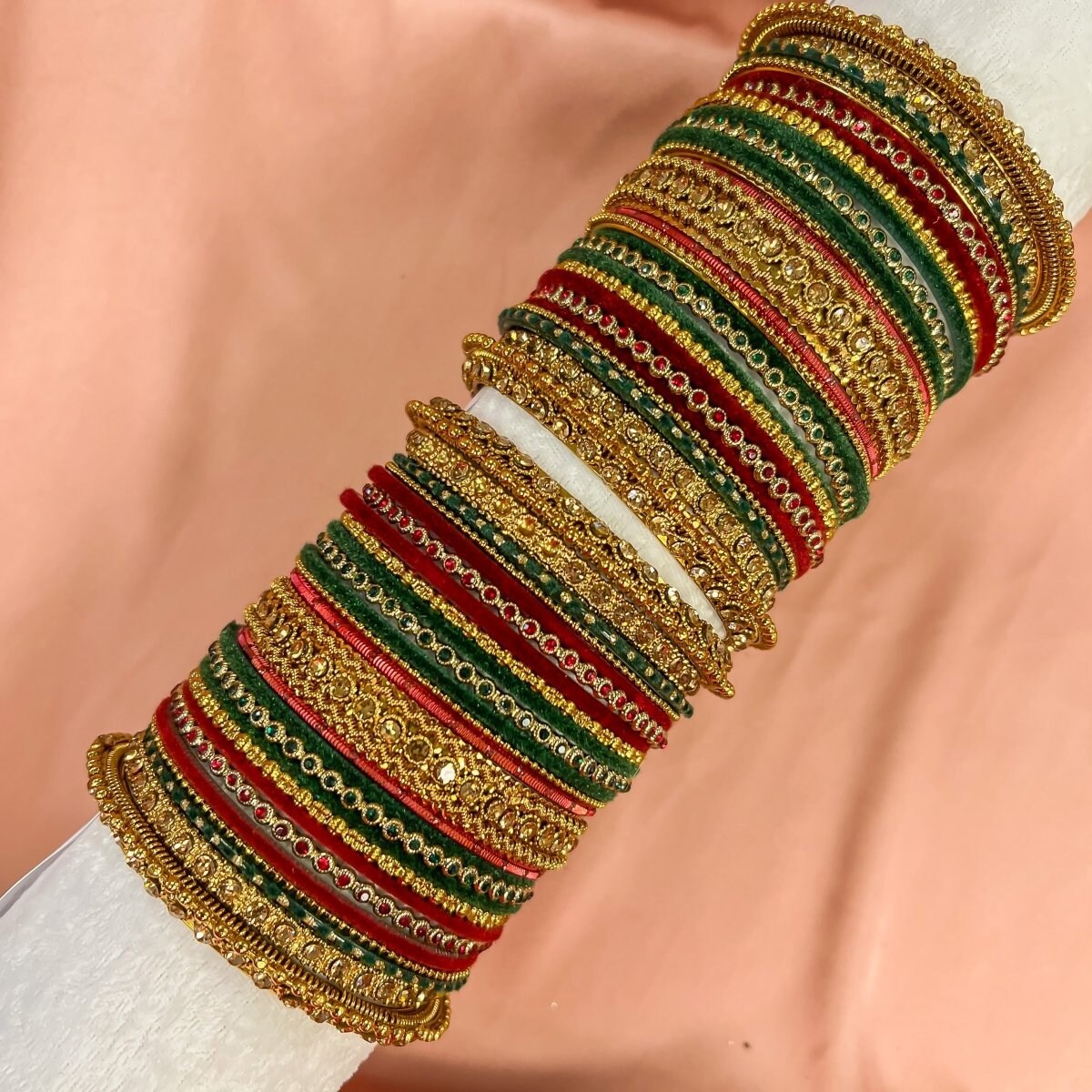 Black on sale velvet bangles
