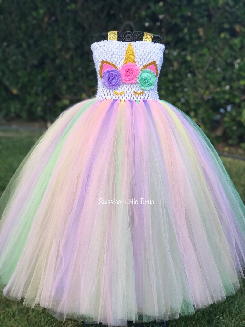rainbow unicorn dress