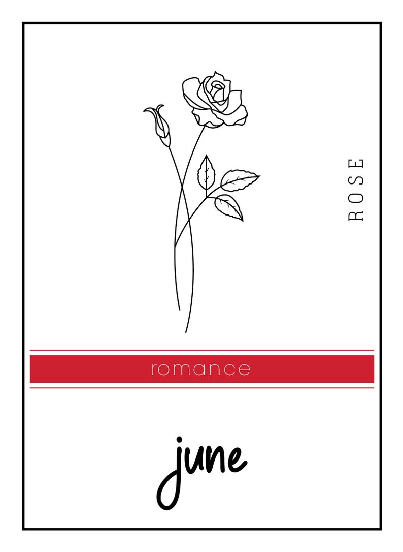 Birth Flower Birthstone June Birth Flower Open Ring June Etsy