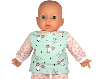 Puppenkleidung für Baby reborn Puppen Gr 32 cm 48 cm Winterset Katze 4-tlg