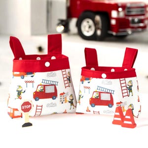 Lenkertasche für Kinder mit Feuerwehr und Feuerwehrmänner
