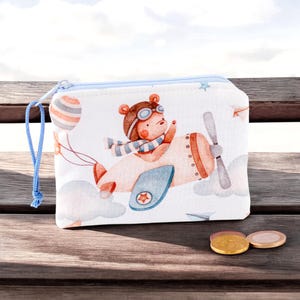 Geldbörse für Kinder mit kleinem Flieger