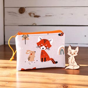 Geldbörse für Kinder mit Fuchs und Hase