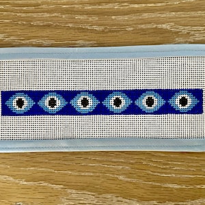 Evil Eye Key Fob Needlepoint Canvas